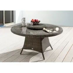 Gartentisch Destiny LUNA Ø150x75 cm mit Drehteller in grau von Destiny