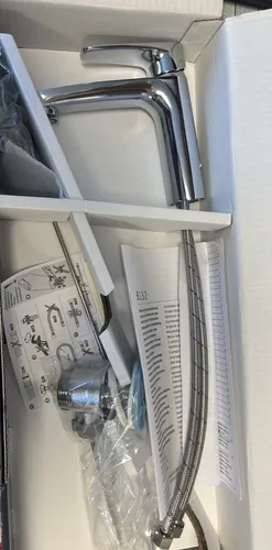 Duravit B11020 B.1 Waschtischarmatur – Chrom Wasserhahn für Bad - Duscharmatur mit langlebiger Keramikkartusche, individuell einstellbarer Temperaturbegrenzung und wassersparender Durchflussmenge von max. 5,3 l/min. 5 Jahre Herstellergarantie für hohe Qualität.