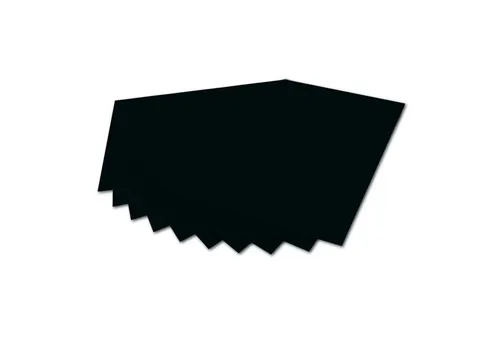 itenga Bastelkartonpapier itenga Fotokarton, 100 x 70 cm, 300 g/qm schwarz - 10 Bögen