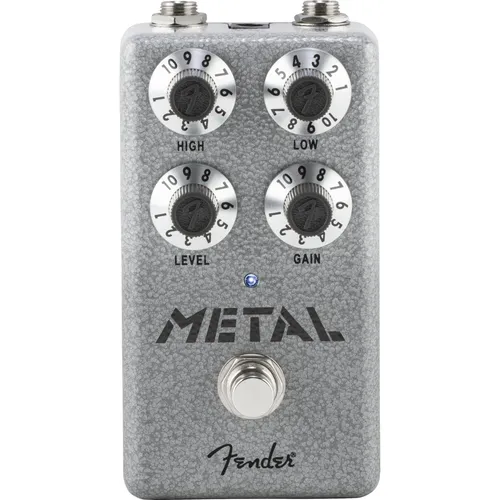 Fender Hammertone Metal Distortion Pedal - Gitarren-Effektgeräte mit High Gain Distortion, 2-Band Equalizer und robustem Aluminiumgehäuse für kraftvolle Metal-Sounds und optimale Bandmix-Position.
