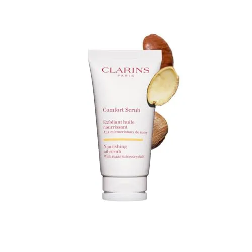 Clarins Comfort Scrub Nourishing Oil Exfoliant 50ML - Gesichtsreinigung mit nährendem Öl, sanfte Peelingwirkung für ein strahlendes Hautbild.