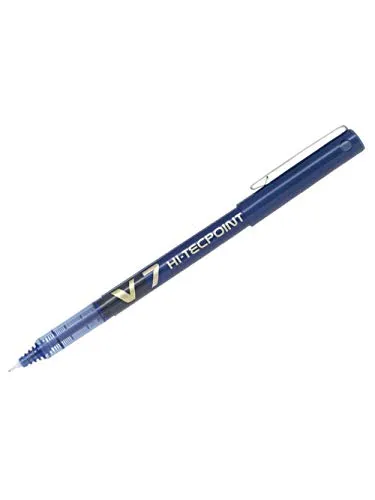 Pilot V7 Hi-Tecpoint Tintenroller 12 Stück blau von PILOT