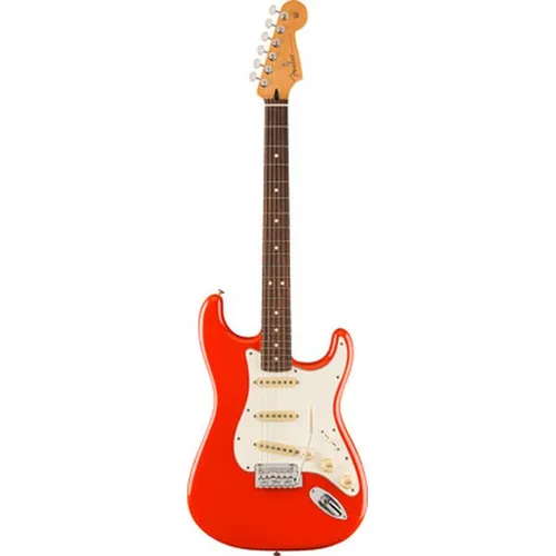 Fender Player II Strat RW CRR E-Gitarre - Gitarren; Hochwertige Stratocaster mit Alnico 5 Single-Coil Tonabnehmern für klaren, dynamischen Sound und modernes Design in Coral Red.