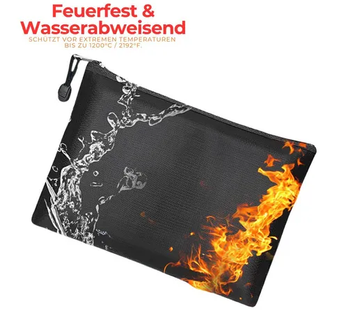 FireMat Dokumententasche Feuerfest,Wasserdicht, Tragbare Dokumententasche Akten Dokumentenmappe