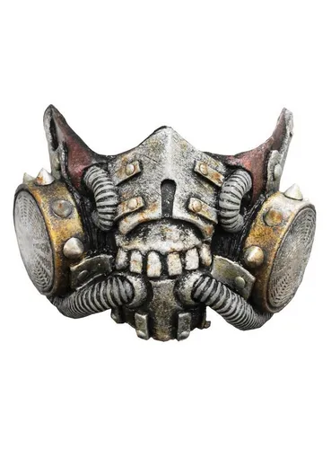 Ghoulish Productions Muzzle de Apocalipsis-Maske - Handbemalte Steampunk-Maske aus strapazierfähigem Latex, ideal für Halloween und Karneval, sorgt für einen einzigartigen Look auf jeder Kostümparty.
