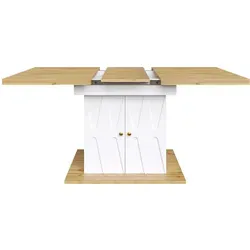 Redom Esstisch, Weiß, Holzwerkstoff, 70x76.5x110 cm, Esszimmer, Tische, Esstische