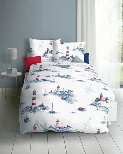 Kaeppel Bettwäsche Küstenflair, 2-teilig in blau von Kaeppel