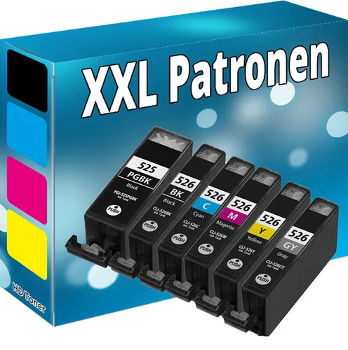 6x TINTE PATRONEN CHIP für CANON PIXMA MG5350 MG6100 MG6150 MG6250 MG8150 MG8250