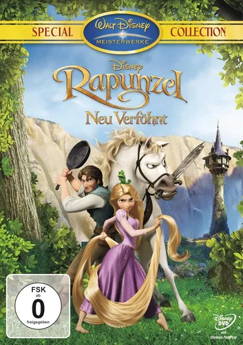 Rapunzel - Neu verföhnt DVD - Film- und Fernsehtitel: Rapunzel – Neu verföhnt, ein zauberhaftes Animationsabenteuer für die ganze Familie, in deutscher Sprache auf DVD.