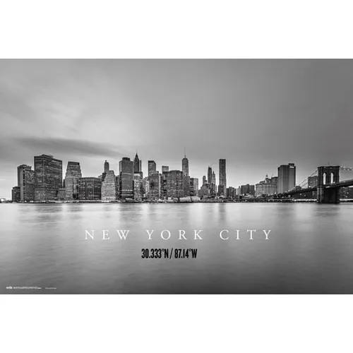Poster NEW YORK CITY - Skyline (30.333N/87.14W) 91,5x61cm NEU 59744 ger