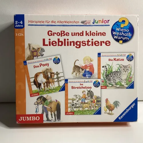 S179 Grosse und Kleine Lieblingstiere (Box) von Wieso? Weshalb?... | CD Neu