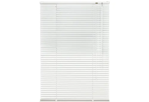 Aluminium-Jalousie, weiß, 160 x 110 cm - Jalousien, elegante Aluminium-Jalousie mit 25 mm Lamellen, idealer Sonnenschutz und Sichtschutz, höhenverstellbar und einfach zu bedienen.
