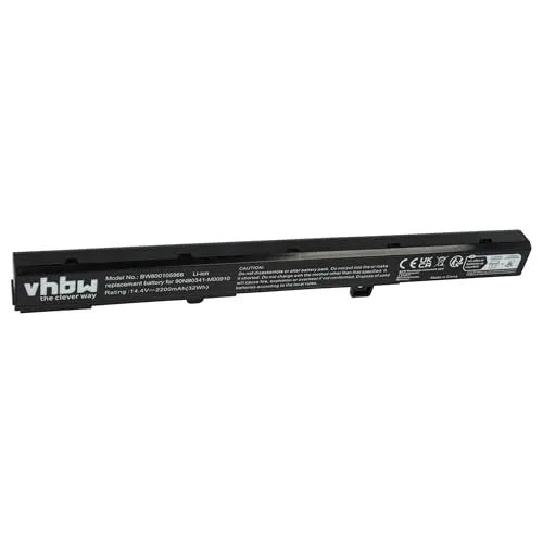 vhbw 1x Akku kompatibel mit Asus F551CA-SX080D, F551CA-SX094H, F551CA-SX101H, F551CA-SX079D Notebook (2200 mAh, 14,4 V, Li-Ion)