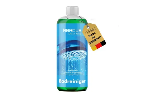 ABACUS Badreiniger Sanitärreiniger Reiniger Bad Reinigungsmittel Dusche Badreiniger (Frischer Duft, [- Besonders Materialverträglich Mit Abperleffekt)