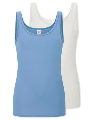 Schiesser Damen 2 Pack Trägertop Unterhemd von Schiesser