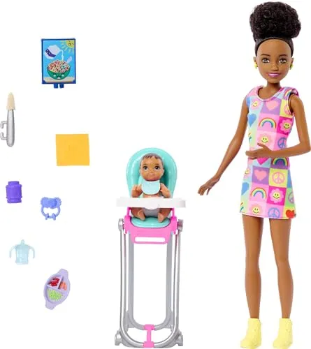 Produktbild Barbie Skipper Puppe & Spielset mit Zubehör Babysitter-Set Themed
