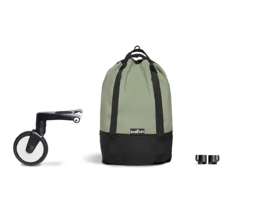 BABYZEN YOYO Bag, Olive - Praktische Transporttasche für YOYO2 Kinderwagen - Transporttaschen für Kinderwagen - Robuster zusätzlicher Stauraum mit bis zu 10 kg Tragfähigkeit, inklusive Rad und Haken für optimale Stabilität und einfache Handhabung.