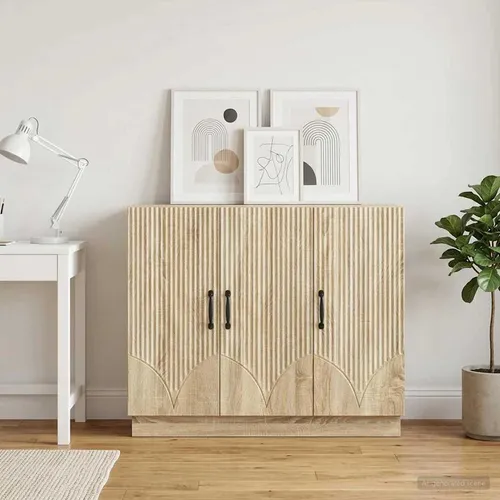 vidaXL Sideboard Sonoma-Eiche 89 x 34,5 x 77 cm