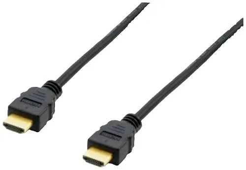 Equip HDMI Anschlusskabel HDMI-A Stecker 5.00 m Schwarz 119371 vergoldete Steckkontakte HDMI-Kabel