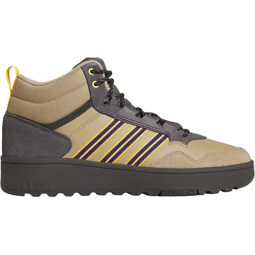 Adidas Hoops 4.0 Mid Winterized - Beige Sneaker - Sneaker für Herren mit warmem Innenfutter, robustem Nubuk-Obermaterial und Mid-Cut-Schnitt für Stabilität – ideal für kalte Tage und stilvolle Auftritte.