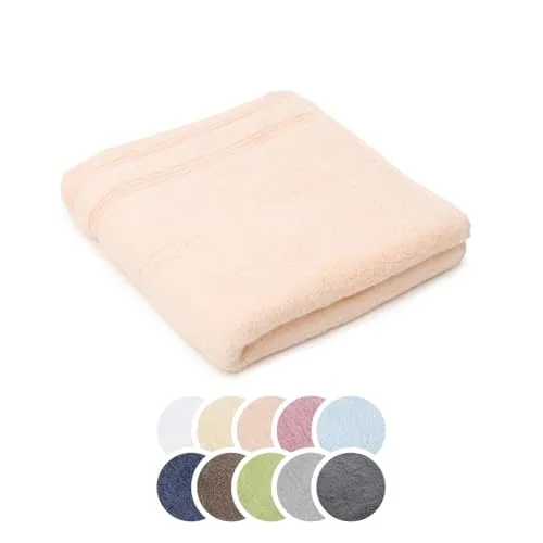 liebling Handtuch luxuriöse Baumwolle Zero Twist, Serie Lille, 600 gr. / m², 50 x 100 cm, 60 Grad, Ultra weich, saugstark, Farbe: apricot