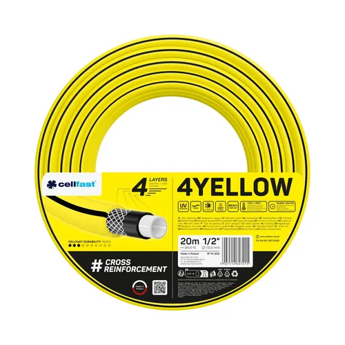 WĄŻ OGRODOWY 4 YELLOW 1/2'' 20MB CELL-FAST 5907512607015