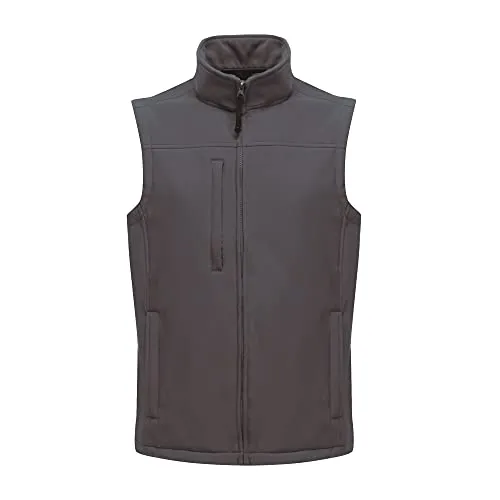 Regatta Professional Softshell-Weste Flux für Herren, Grau, Größe M - Wander- & Outdoor-Westen für Herren, wasserabweisend, wärmend und aus strapazierfähigem Stretchgewebe für optimalen Tragekomfort.