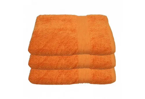 Julie Julsen Duschtücher 3-Duschtücher-Orange-Duschtuch 70 x 140 cm, Baumwolle (3-St)