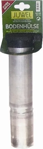 JUWEL Alu-Bodenhülse ø 55 mm - Wäscheständer Zubehör, ideal zum Betonieren mit wasserdichtem Deckel für optimale Stabilität und Langlebigkeit.