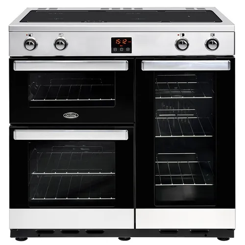 Belling Cookcentre 90 Ei Range Cooker – 90 cm Schwarz Edelstahl Standherd
