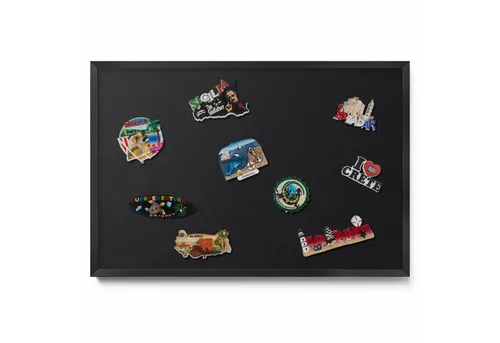 Tulup Magnettafel schwarz, 60x40 cm – stilvolles Memoboard für das Homeoffice