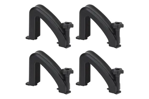 Menabo Pro Set 4 Halterungen für Dachträger - Gepäckträger aus robustem Stahl, ideal für sicheren Transport von Fahrrädern und anderem Gepäck auf dem Dach Ihres Fahrzeugs.