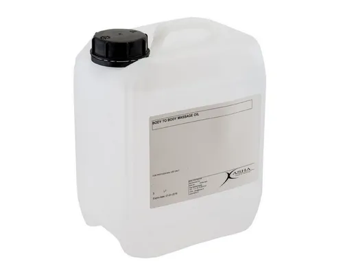 Asha International Gleit- & Massageöl Body-to-Body-Öl - 5 Liter - Gleitgele, professionelles Massageöl für alle Hauttypen, ideal für intensive Pflege, Sport und Erotik. Geruchlos und reizfrei, perfekt für entspannende Massagen.