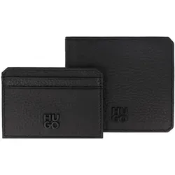Hugo Geldbörse Leder 11 cm Geschenkbox  schwarz