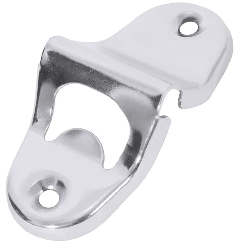 Flaschenöffner, Wandmontage, 10x5cm, vernickelt