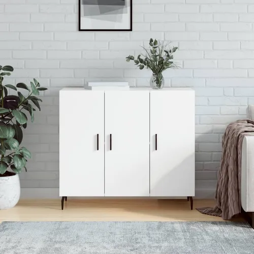 vidaXL Sideboard Weiß 90x34x80 cm in weiß von vidaXL