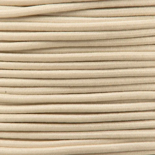 Gummikordel - Hutgummi - Rundgummi, hochwertig, extra-stark in 2mm, beige