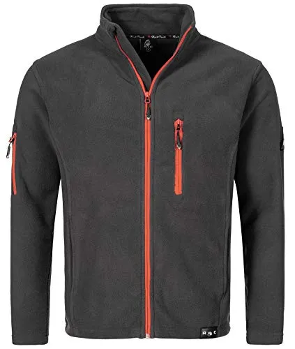 Rock Creek Herren Fleecejacke H-197 - Outdoor Pullover mit Full Zip - Outdoor Fleecejacke für Herren, ideal für Wanderausflüge, mit hoher Wärmeisolierung und praktischen Taschen für viel Stauraum.