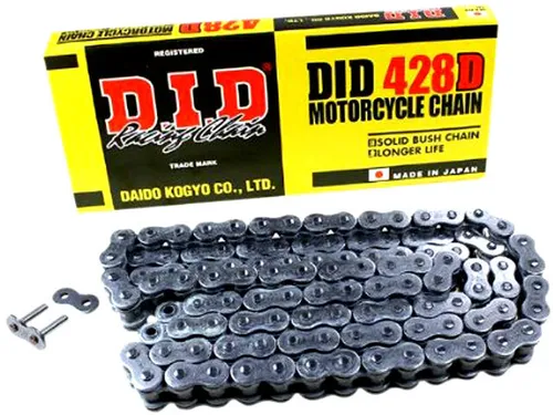 Kette DID 428 x130 Glieder verstärkt mit Clip Kettenschloss