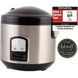 PerfectCook Edelstahl Reiskocher 3in1