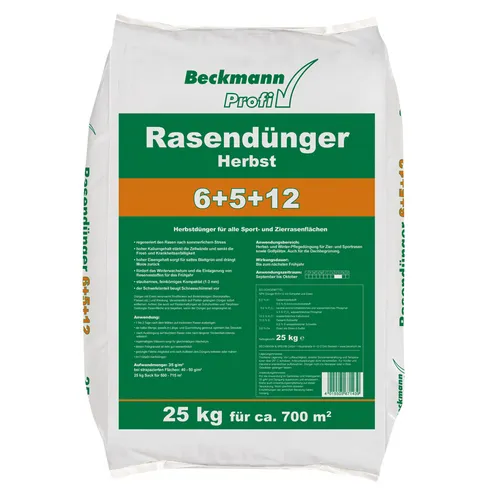BECKMANN PROFI Rasendünger Herbst 25 kg in weiß von Beckmann Profi