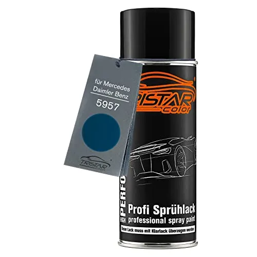 TRISTARcolor Autolack Spraydose für Mercedes/Daimler Benz 5957 Vandablau/Vanda Blue Basislack Sprühdose 400ml