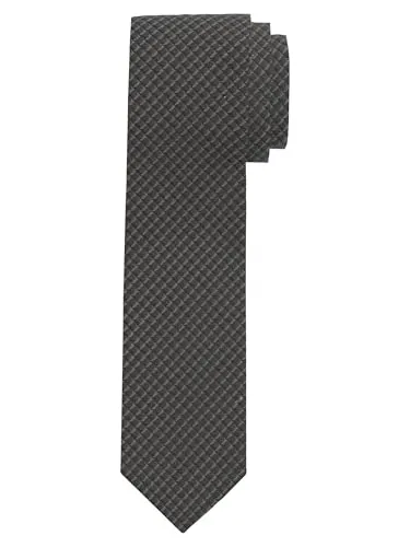 OLYMP Krawatte mit Strukturmuster - Breite Krawatten aus feiner Seide, leicht und reißfest mit elegantem Glanz, ideal für Anzüge und Jeans – ein modisches Statement für jedes Outfit.