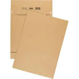 Idena 10250 - 100 Stück haftklebende Versandtaschen DIN C4, ideal für Kataloge und Dokumente, aus FSC-Recycled Papier