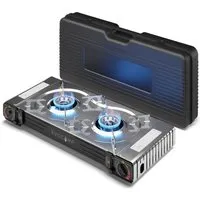 EVOCAMP Gaskocher 2-flammig mit Piezozündung