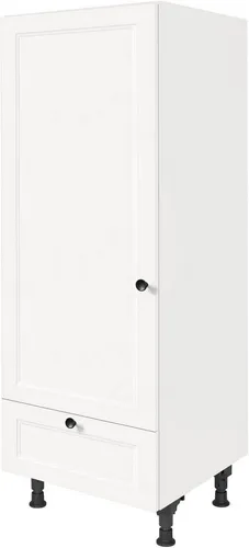 NOBILIA Kühlumbauschrank für 122er Einbaukühlschrank - Küchenschrank, ideal für 122er Kühlschränke, mit eleganter Weißer Oberfläche und optimalen Maßen (BxTxH: 60 x 58 x 166 cm) für moderne Küchen.