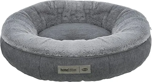 Bed Liano ø 70 cm grey - Hundebett - HOME Edition - Weich und gemütlich mit abnehmbarem Bezug, rutschfester Unterseite und hochwertiger Verarbeitung, ideal für Ihren Hund.