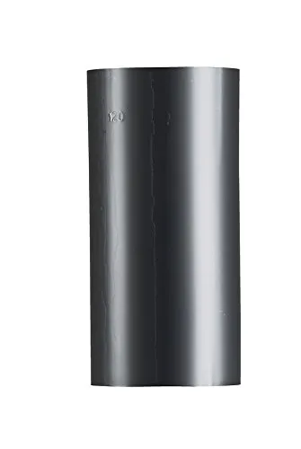 FIREFIX O120/2 Blauglanzblech Ofenrohr, Länge 250 mm, ø 120 mm - Ofenrohre aus Stahlblech, 0,6 mm stark, gebläut, innenliegend gemufft, Längen lasergeschweißt