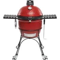 Classic II Holzkohlegrill rot/schwarz, Ø 46cm - Grills mit Edelstahl Grillrost für bis zu 400 °C, große Grillfläche von 1.660 cm² - ideal für BBQ-Fans.