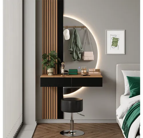 Wasch- und Schminktische Schwarz von Vicco